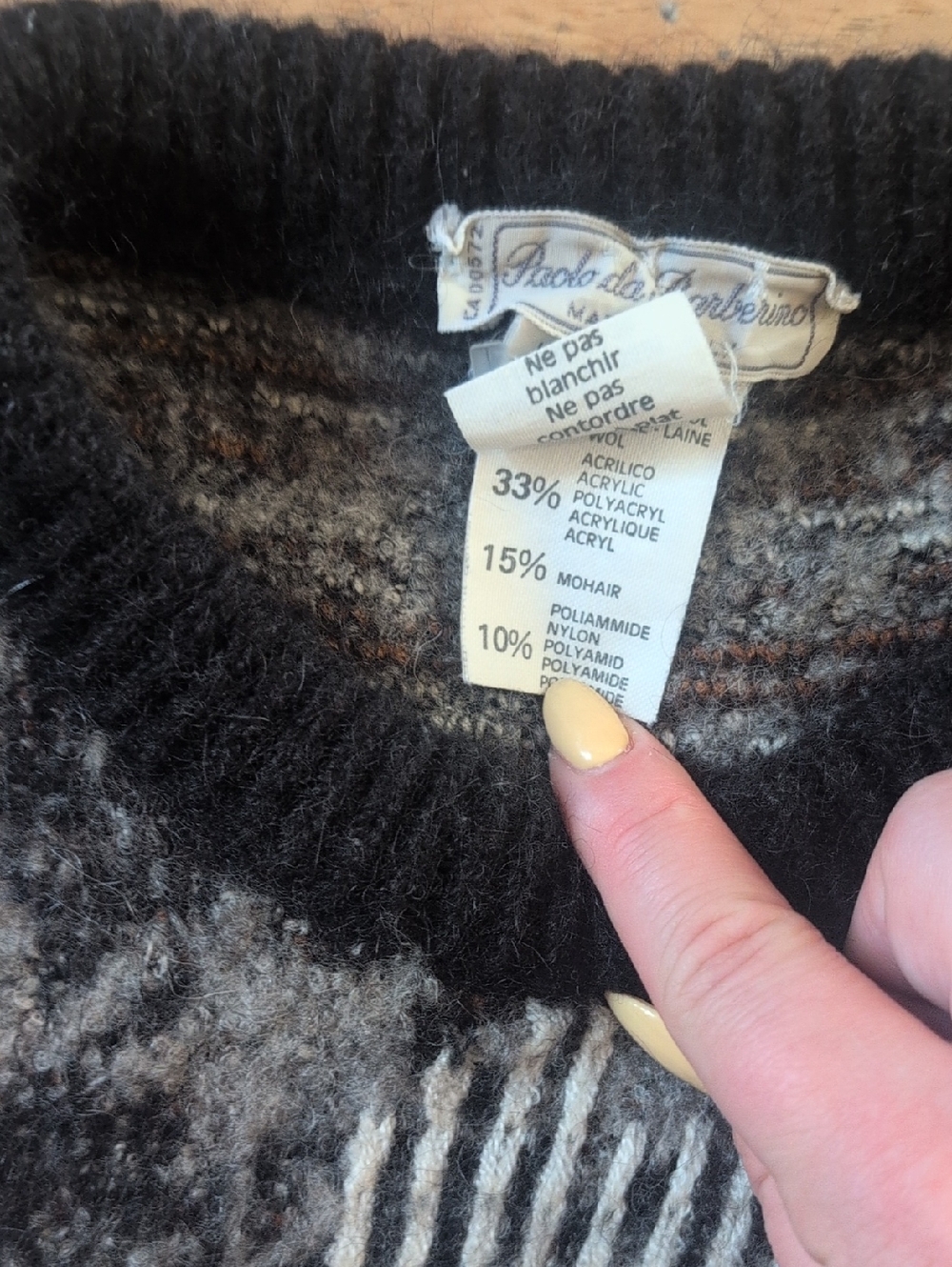Grey And Black Paolo De Barberino Sweater - Picture 3 of 4